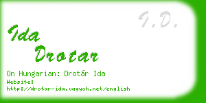 ida drotar business card